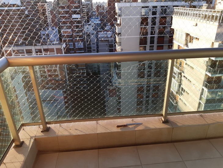 This is the balcony from where Gustavo Martínez threw himself
