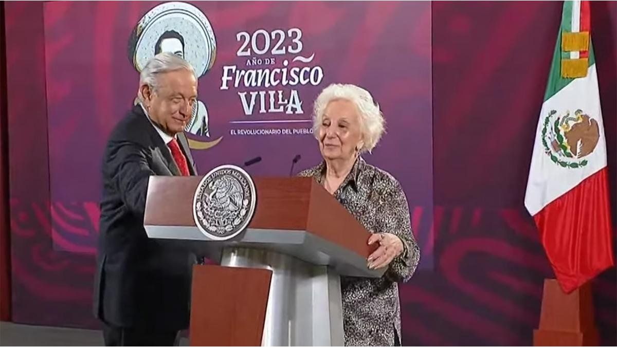 The President of Mexico received Estela de Carlotto and described her as a symbol of resistance