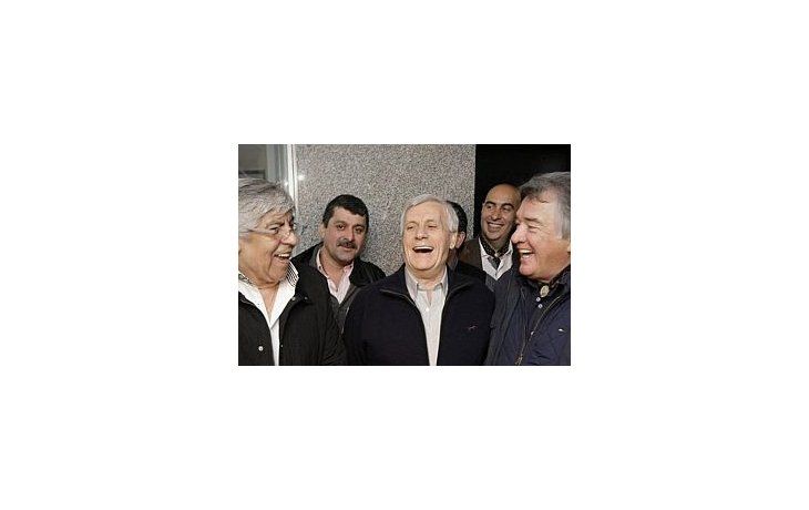 Hugo Moyano, Antonio Caló y Luis Barrionuevo
