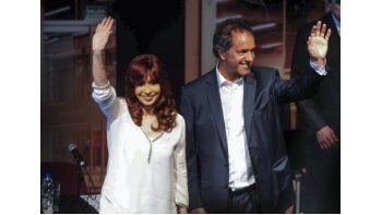 Cristina de Kirchner y Daniel Scioli en la inaguración del Polo Científico.