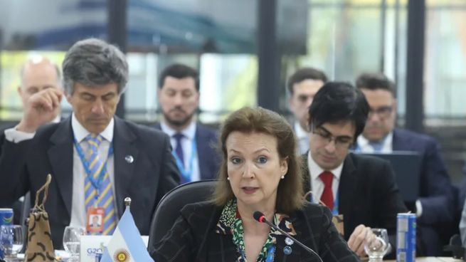 La canciller Diana Mondino estvuo en la reunión de Ministros del Grupo de Comercio e Inversiones del G20.