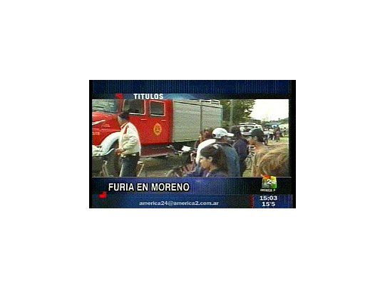 Imágenes de Crónica TV y América 24.