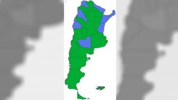 Una nueva etapa de la cuarentena dejó el mapa así&nbsp;