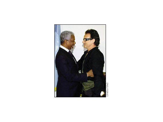 Con Kofi Annan, 2000