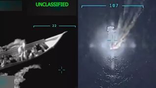 Trump difundió en Truth Social el video del ataque contra la embarcación en el Caribe.