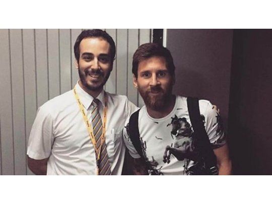 Messi arribó al país.