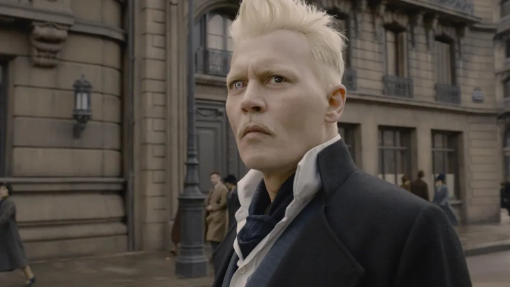 Johnny Depp en la saga de Animales Fantásticos.