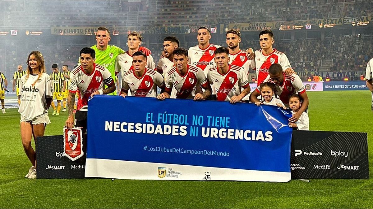 River and Rosario Central gave a football message against Javier Milei’s DNU