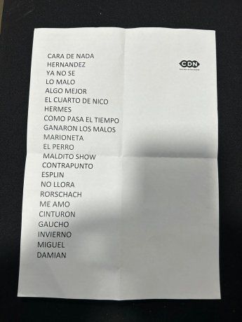 The complete list of Nos Ferro quartet.