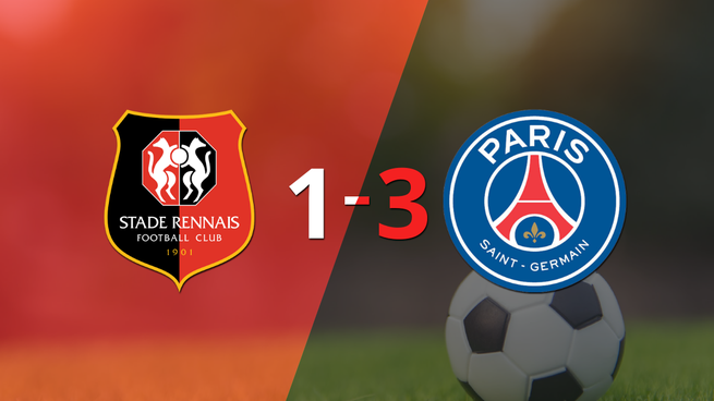 Muchos goles en la victoria de PSG como visitante ante Stade Rennes