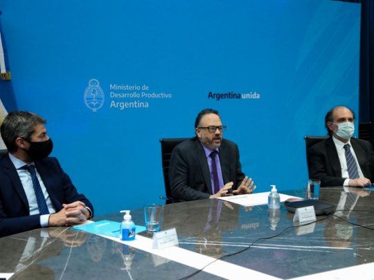 Él ministro de Desarrollo Productivo, Matías Kulfas, encabezó el acto donde se realizaron los anuncios.