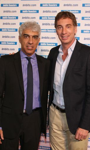 Francisco Marmol junto al vicejefe de Gobierno porteño, Diego Santilli