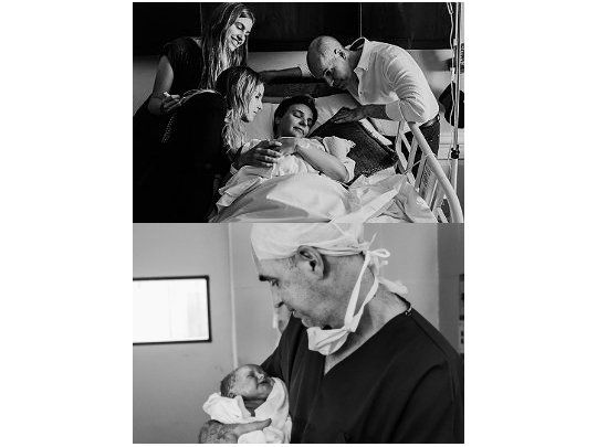 La emotiva foto que Rodríguez Larreta subió a su cuenta de Twitter minutos después del nacimiento de su hija.