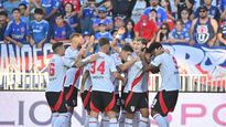 River festejó en el final ante Universidad de Chile.