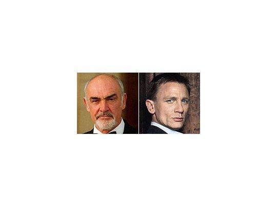 Sean Connery y Daniel Craig