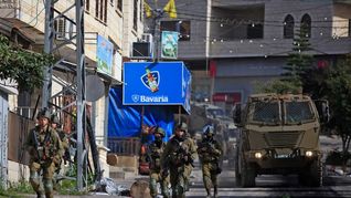 Soldados israelíes durante el operativo en Cisjordania ocupada.