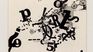 Margarita Paksa's work of the typographic series (1978, letters and paper ink).