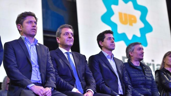 Sergio Massa, Axel Kicillof, Máximo Kirchner y Wado de Pedro, principales referentes de UxP.&nbsp;