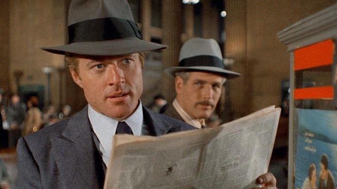 Robert Redford en El golpe, clásico del cine.