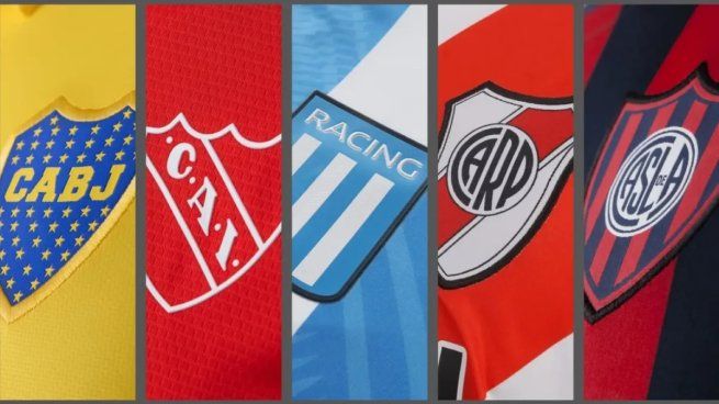 Los cinco clubes grandes del fútbol argentino, en riesgo de no jugar la Libertadores 2025