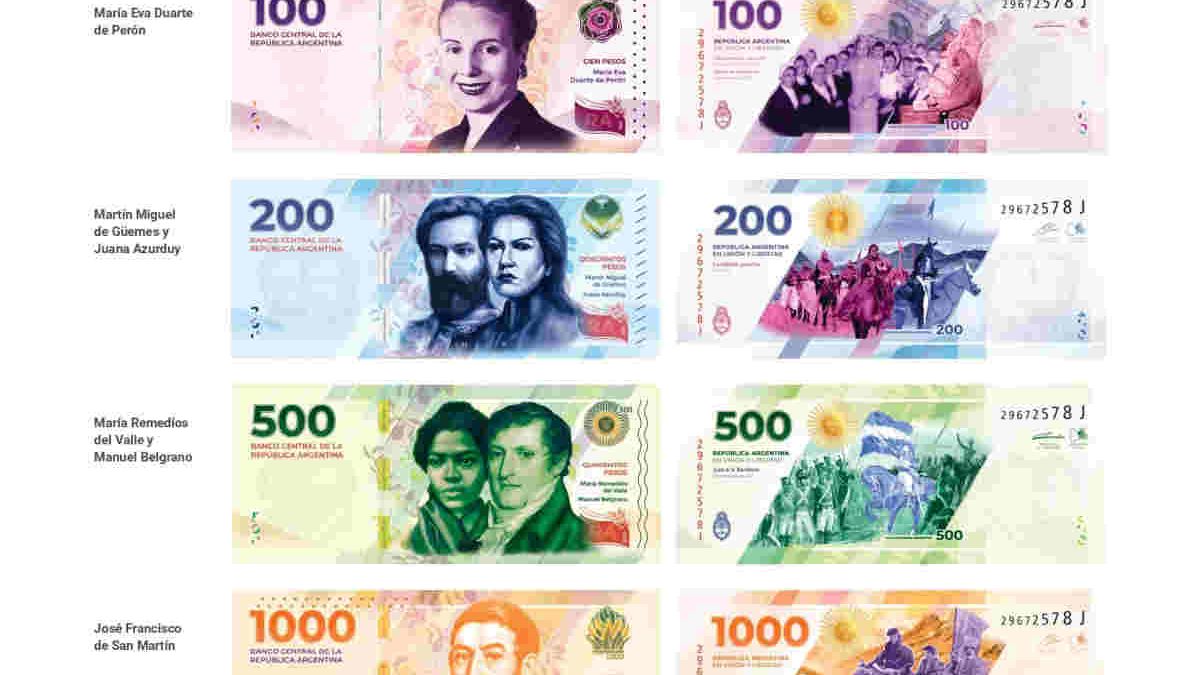 Nuevos billetes argentinos: uno por uno, quiénes son los próceres que  reemplazarán a los animales