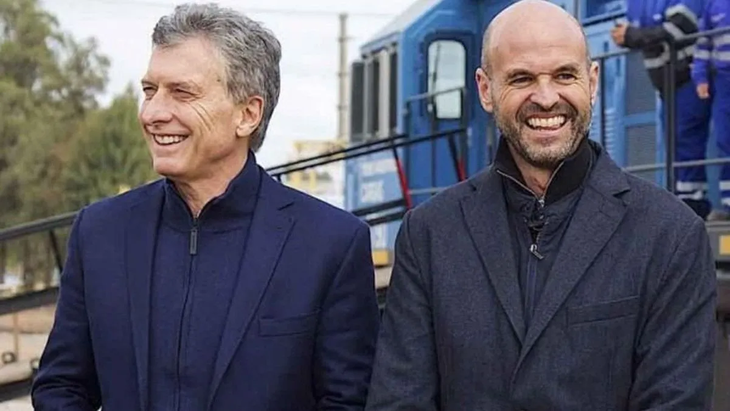 Mauricio Macri junto a Guillermo Dietrich, durante la gestión de Cambiemos.