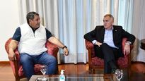 Otros tiempos: César Torres junto a Osvaldo Jaldo.