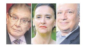 Guillermo Pereyra, Gabriela Michetti y Juan Carlos Romero