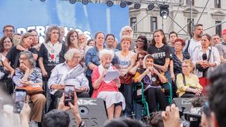 Estela Carlotto habló en el Festival por el Día de los Derechos Humanos. Estela Carlotto habló en el Festival por el Día de los Derechos Humanos.