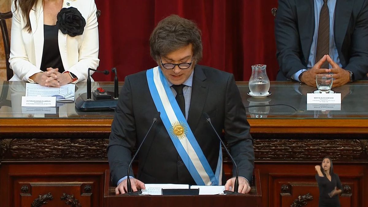 El discurso completo de Javier Milei en la apertura de sesiones del ...