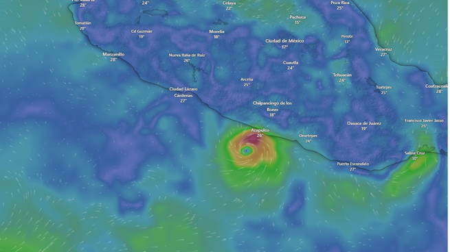 México en alerta por el ciclón tropical Mario.
