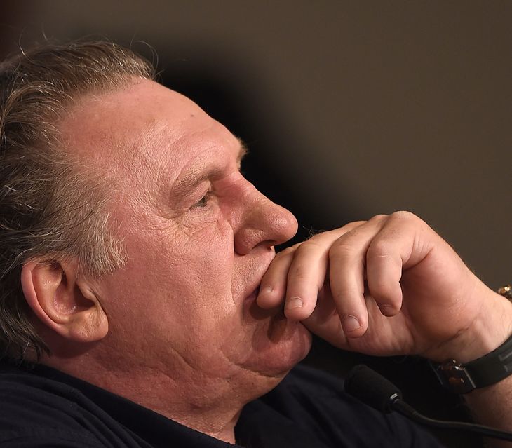 Depardieu arrived at the court about 20 minutes before the start of the hearing Depardieu arrived at the court about 20 minutes before the start of the hearing