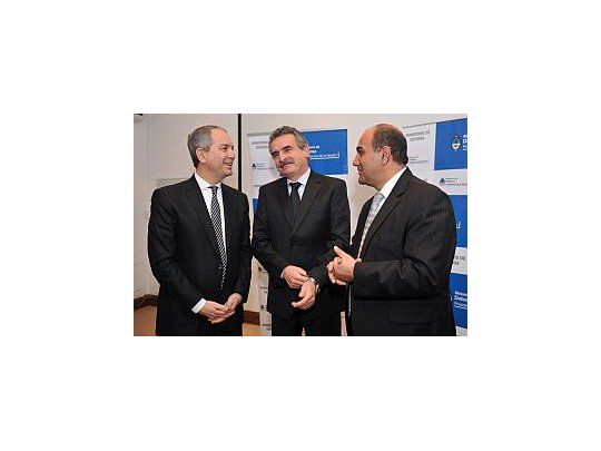 Julio Alak, Agustín Rossi y Juan Manzur