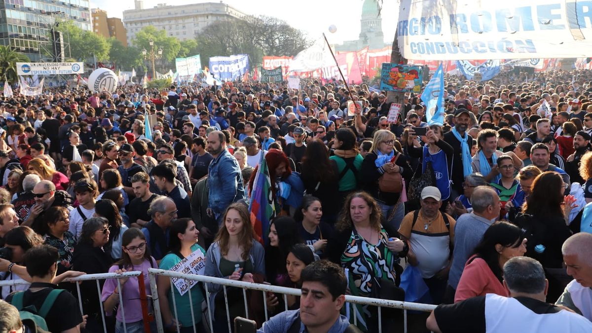 A forceful mobilization that aims more at the Government’s allies than at Javier Milei