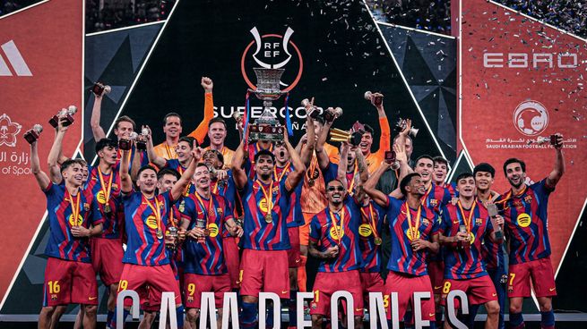 El Barcelona volvió a coronarse campeón de la Supercopa de España.