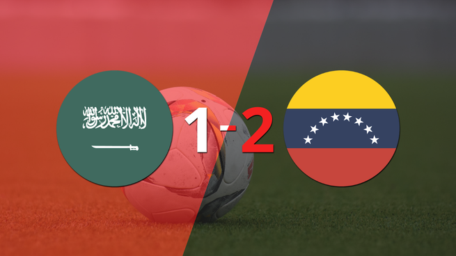 Victoria apretada de Venezuela por 2-1 sobre Arabia Saudita