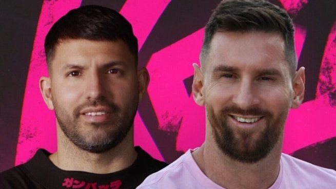 Sergio Kun Aguero y Lionel Messi.