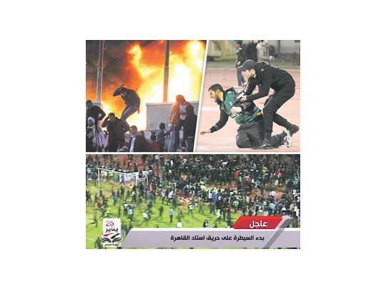 Horror (con olor a política) en fútbol de Egipto: 74 muertos