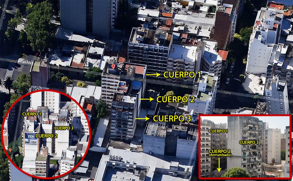 La explosión se produjo en Salta al 2100 en Rosario.