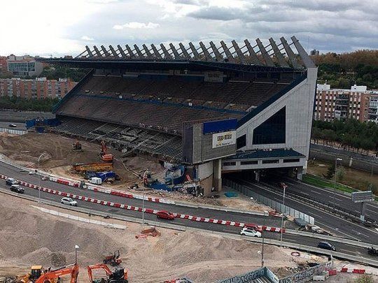 Así luce hoy lo que alguna vez fue el Vicente Calderón de Madrid.