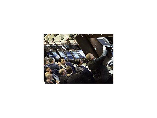 Operadores en la apertura de la Bolsa de Nueva York