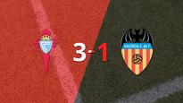 celta le dio vuelta el partido a valencia con un 3-1