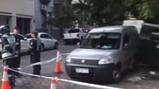 Así quedó la camioneta en la que viajaba el hombre fallecido Así quedó la camioneta en la que viajaba el hombre fallecido