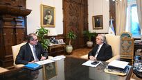 Reunión de trabajo en Casa Rosada.