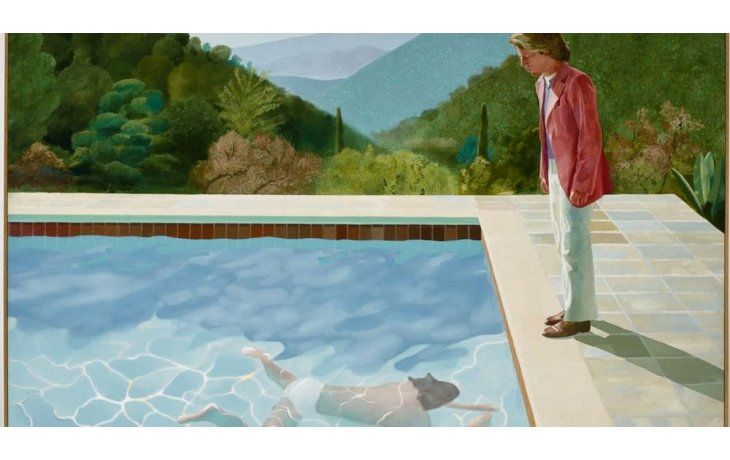 ámbito.com | Piscinas. Una de las series más famosas de Hockney, a partir de un símbolo por antonomasia de la vida burguesa en Los Ángeles.