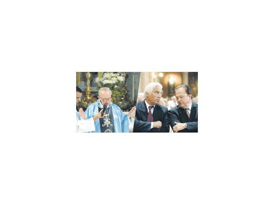 En la «misapor la Patria»en Lujánconvocadapor elcardenalBergoglio, ala queasistieronLucianoMiguens(SRA) yFernandoGioino(Coninagro),se conoció elllamado delgobierno anegociar.