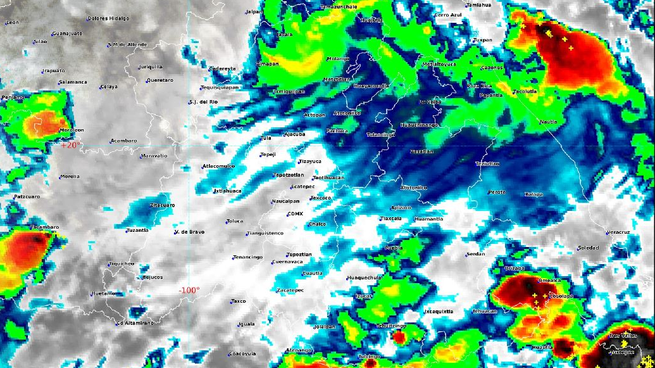 Se espera un lunes con mucha lluvioa en la zona del Valle de México.