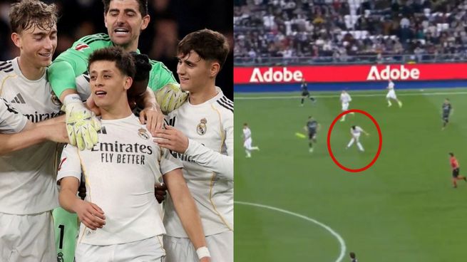 Arda Güler sorprendió desde su propio campo y marcó un golazo de más de 60 metros en el Bernabéu.