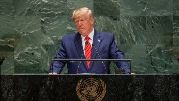 Donald Trump fue el segundo mandatario en hablar ante la Asamblea de la ONU, luego de Jair Bolsonaro.