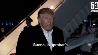 La declaración de Trump sobre Flávio Bolsonaro.